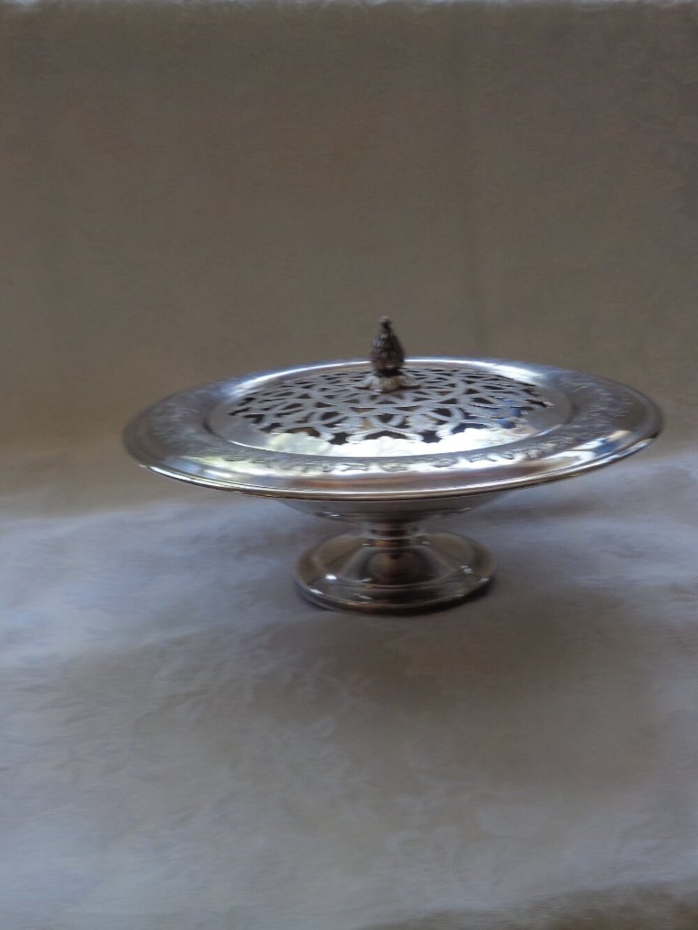Silverplate Dish with Cover